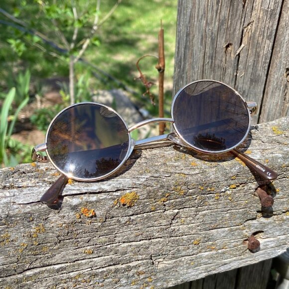1970s Retro Hippie Round Sunglasses - Picture 2 of 6